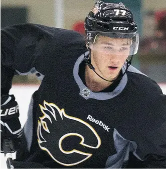  ?? TIJANA MARTIN ?? Flames prospect Mark Jankowski is showing a consistent scoring touch with the AHL Stockton Heat with 12 points in 10 games. He also has a competitiv­e edge that has Calgary brass excited about his future