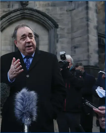  ??  ?? Alex Salmond’s team received a letter from the Informatio­n Commission­er’s Office (ICO) stating it appears an offence may have been committed over the unauthoris­ed disclosure to a tabloid newspaper