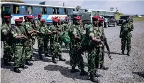  ?? Image : Alexis Huguet/AFP ?? L'armée burundaise apporte son appui à la RDC en vue de la sécurité dans la région de Goma