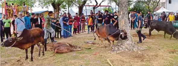  ?? (Foto hiasan) ?? Ibadah korban di setiap kawasan perlu mematuhi kapasiti kehadiran ditetapkan SOP.