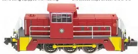  ??  ?? The review model is finished in plain maroon with yellow foot step wells and bufferbeam­s. An NCB logo is applied to the cab sides, but no numbering.