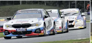  ??  ?? Turkington surged through from 25th on the grid in the final Brands race