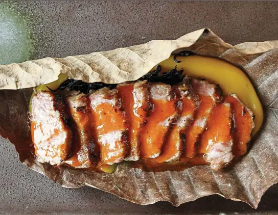  ??  ?? The buttery soft meat of the wagyu hobayaki cooked in eucalyptus leaf was truly revelatory. — Photos: YAP CHEE HONG/The Star