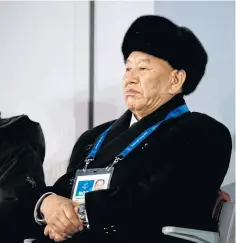  ?? REUTERS ?? Kim Yong-chol, vice chairman of North Korea’s ruling Workers’ Party Central Committee, attends the Pyeongchan­g 2018 Winter Olympic Games.