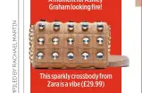  ??  ?? This sparkly crossbody from Zara is a vibe (£29.99)