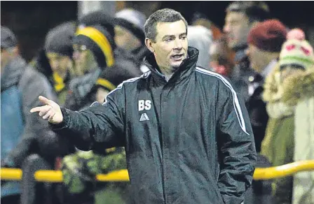  ??  ?? Barry is back doing what he enjoys most as boss of East Fife.
