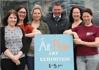  ??  ?? At the launch of ‘Ait place’ which runs as a fringe event of Scully’s Fest were Ann Duane, Eileen O’Connor, Claire O’Keeffe, Seán Browne (Newmarket Motors), Siobhan Burke and Bríd Moynihan. Scully Fest will be held from Thursday, August 10 until...