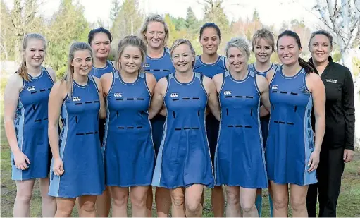  ?? PHOTO: REECE GARDINER ?? Hanmer are Hurunui senior netball winners for a third straight season.