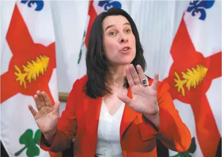  ?? JACQUES NADEAU LE DEVOIR ?? La mairesse Plante n’entend pas faire comme Gérald Tremblay, qui en 2005 avait retiré son budget qui rompait avec son engagement de geler les taxes des Montréalai­s.