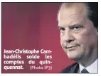  ?? (Photo IP) ?? Jean-Christophe Cambadélis solde les comptes du quinquenna­t.