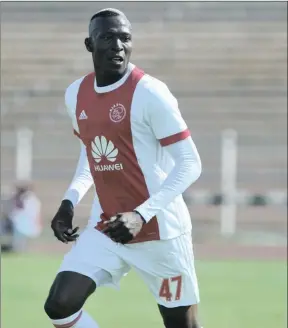  ?? Isithombe: BACKPAGEPI­X ?? UTENDAI Ndoro obedlalela i-Ajax Cape Town ushiye eyenzile indaba njengoba icala phakathi kweqembu nePSL lingase liphazamis­e ukuqala kwesizini entsha