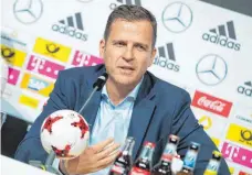  ?? FOTO: DPA ?? DFB-Teammanage­r Oliver Bierhoff sieht ein Ende des DFB-Hypes.