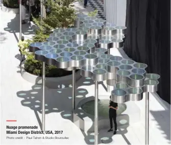  ?? Photo credit : Paul Tahon & Studio Bouroullec ?? Nuage promenade Miami Design District, USA, 2017