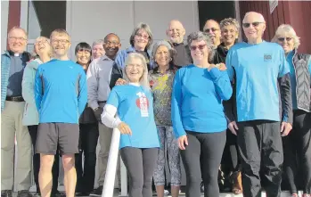  ?? MAWUTO BOUKA-EGAH ?? A Vancouver Sun Run team from Gordon Presbyteri­an Church in Burnaby is running in honour of longtime church member Norman May, who had completed 24 Sun Runs, the latest at age 89, before he died last summer at the age of 91.