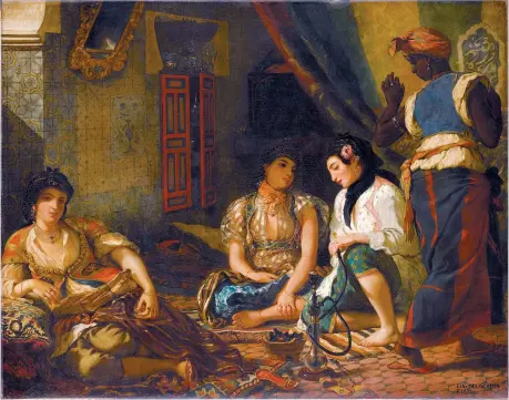  ??  ?? Eugène Delacroix: Women of Algiers in Their Apartment, 1834