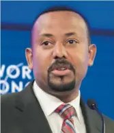  ??  ?? Ethiopian Prime Minister Abiy Ahmed