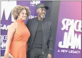  ?? JORDAN STRAUSS — INVISION/AP ?? Bridgid Coulter, left, and Don Cheadle arrive at the premiere of “Space Jam: A New Legacy” in Los Angeles on Monday.