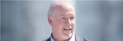  ?? CP ?? Premier John Horgan told UBCM delegates in Whistler Friday that a decision on an LNG plant in Kitimat is near.