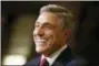  ?? AP PHOTO/EVAN VUCCI, FILE ?? In this Nov. 29, 2016, file photo, U.S. Rep. Lou Barletta, R-Pa., smiles as he talks with reporters after a meeting with Presidente­lect Donald Trump at Trump Tower in New York. During Pennsylvan­ia’s Tuesday, May 15, 2018, primary election, Republican...