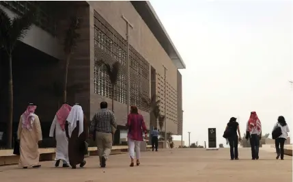  ?? (Omar Salem/AFP via Getty Images) ?? ON CAMPUS at Saudi Arabia’s King Abdullah University of Science and Technology in Thuwal.