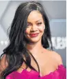  ?? ANGELA WEISS AFP/GETTY IMAGES ?? Rihanna’s work has been removed from a licence agreement for campaigns.