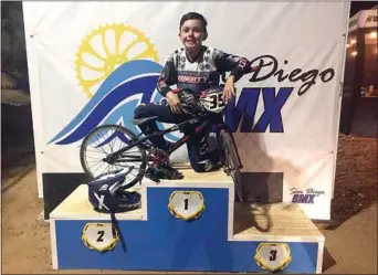  ?? COURTESY OF CURTIS NELSON ?? Kayden Gonzales earned first place at California State Games in San Diego.