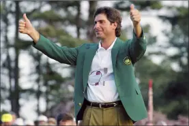  ?? The Associated Press file ?? Fred Couples, who won the 1992 Masters, was the lone past champion who hadn’t donated a club that was used in the victory until he brought one this year.