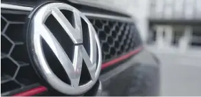  ?? JOSH EDELSON/AFP/GETTY IMAGES ?? Volkswagen says it has set aside US$7.3 billion to help defray potential costs of a recall or penalties.