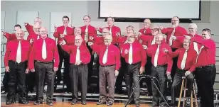  ?? ACES OF HARMONY ?? This Valentine’s Day, let the Aces of Harmony barbershop chorus serenade your special person with a virtual presentati­on, including a message, two songs and a rose.