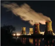  ?? FILE PHOTO ?? The Three Mile Island nuclear power station in 2011.