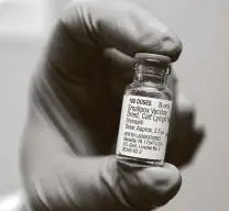  ?? File photo ?? Research in the 1950s showed that the smallpox vaccine helped reduce the recurrence of canker sores and fever blisters.