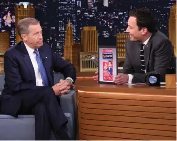  ?? NBC/GETTY IMAGES ?? Brian Williams was a regular on late-night TV. He was Jimmy Fallon’s guest on The Tonight Show in January.
