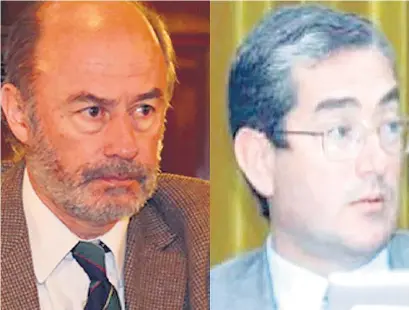  ??  ?? Luis María Rizzi y Javier Anzoátegui ya tienen antecedent­es de sentencias machistas.