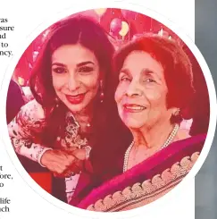  ??  ?? Shobna Gulati, right, and above with mum Asha, who died in November 2019