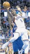  ?? SUE OGROCKI/ASSOCIATED PRESS ?? Victor Oladipo is hitting 45.2 percent of his shots in his first season with the Thunder.