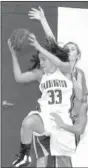  ?? MARK HUMPHREY ENTERPRISE-LEADER ?? Farmington senior Rene Scheyder steals a pass against Berryville on Jan. 29. Farmington won 58-43.