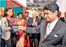  ??  ?? Tourism Minister Wasantha Senanayake launches the new brand.