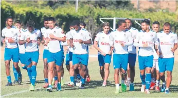  ?? FOTOS: RONAL ACEITUNO ?? Olimpia tiene un gran plantel y Manolo lo quiere más corto. Vendrán cambios...