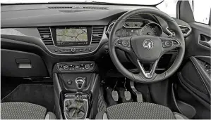  ??  ?? Leather steering wheel is standard, and Elite Nav comes with ambient interior lighting