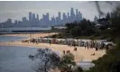  ?? Photograph: Mike Bowers/The Guardian ?? All beaches on Melbourne’s Port Phillip Bay have been listed as poor by the EPA.