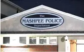  ?? STAFF FILE PHOTO BY STUART CAHILL ?? REVIEW: The Mashpee police station is seen above. Mashpee police were part of a car chase that ended in a fatal crash.