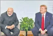  ?? AFP ?? PM Narendra Modi with US President Donald Trump during a bilateral meeting in Biarritz, France, on August 26, 2019.