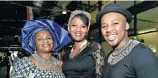  ?? Picture: EUGENE COEZTEE ?? AFRICAN REGALIA: Afuku Olobusola, left, Busisiwe Mbelu and Luphumlo Ngantweni attended Nelson Mandela University’s Internatio­nal Culture Festival held at the Tramways Building last Saturday