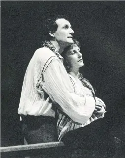  ?? ?? 1984: Stratford Festival favourites Colm Feore and Seana McKenna took on the title characters in Peter Dews’ staging of the play