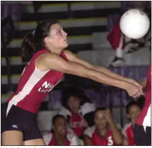  ?? (Arkansas Democrat-Gazette file photo) ?? Kristin Seaton-Rambo was an all-state volleyball player at Fort Smith Northside, leading the Lady Bears to multiple conference titles. She finished her volleyball career at the University of Arkansas.