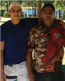  ?? Photograph: Aboriginal Legal Service ?? Ngemba man Frank ‘Gud’ Coleman, right, was found unresponsi­ve in his cell at Long Bay jail on Thursday. He is pictured here with son Ricardo, also deceased.