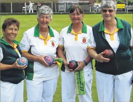  ??  ?? Above from left, Ashford Rail’s Anne Rutland, Linda Greenhalgh, Christine Breeds and Mo Hayes