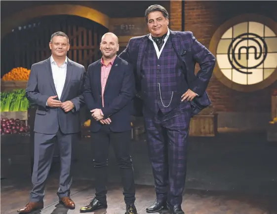  ??  ?? MasterChef judges Gary Mehigan, George Calombaris and Matt Preston.