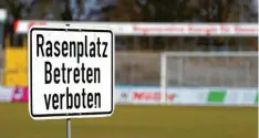  ??  ?? Winterpaus­e wegen Corona: Amateurfuß­baller müssen warten.