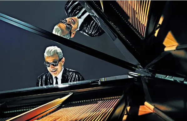  ??  ?? Versatile: Goldblum, Hollywood star turned pianist, is top of the jazz charts